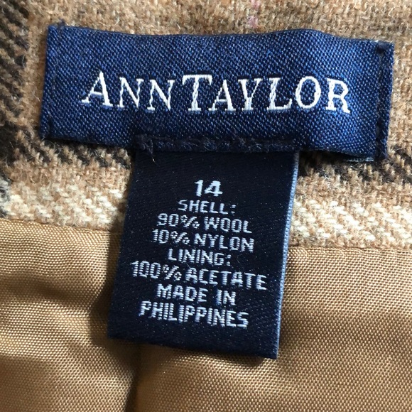 Ann Taylor Wool plaid shirt - Picture 4 of 5